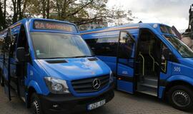 Naujųjų mėlynųjų mažųjų autobusų pristatymas