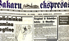 "Vakarų ekspresas". 1992 09 26 ir 29