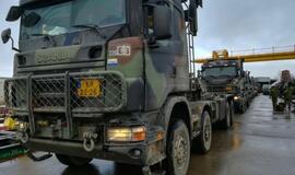 Į Lietuvą atvyko Kroatijos kariai ir karinė technika