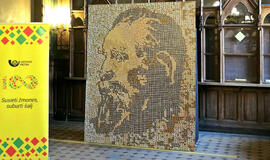 Į Klaipėdą atvyko pašto ženklų mozaika