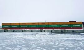 Klaipėdos uoste – 100 metrų ilgio trispalvė