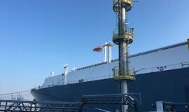 Klaipėdos uoste – 100 metrų ilgio trispalvė