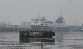 Klaipėdos uoste – 100 metrų ilgio trispalvė