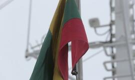 Klaipėdos uoste – 100 metrų ilgio trispalvė