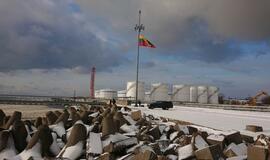 Klaipėdos uoste – 100 metrų ilgio trispalvė