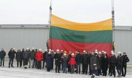 Klaipėdos uoste – 100 metrų ilgio trispalvė