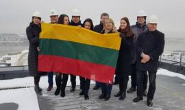 Klaipėdos uoste – 100 metrų ilgio trispalvė