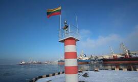 Klaipėdos uoste – 100 metrų ilgio trispalvė