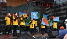 Kovo 11-ąją Klaipėdą sveikino jaunimas