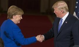 A. Merkel ir D. Trumpo susitikimo metu proveržio prekybos ir Irano branduolinio susitarimo klausimais nepasiekta