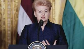 Dalia Grybauskaitė: nėra prasmės pradėti prekybos karo tarp JAV ir ES