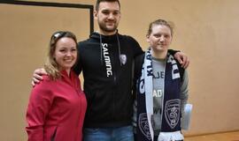 Dragūniečiai moksleivius supažindino su rankiniu