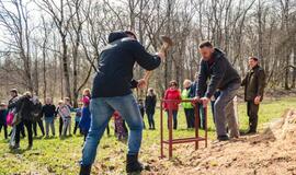 Vaikų pagaminti viešbučiai lauks pirmųjų gyventojų – bičių, vapsvų ir kitų vabzdžių