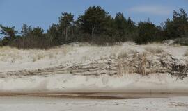 Melnragės paplūdimio korozija