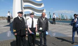 Pagerbti žuvę jūrininkai, jūros veteranai ir švyturiai