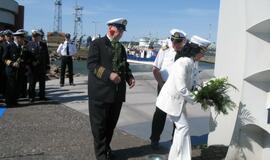 Pagerbti žuvę jūrininkai, jūros veteranai ir švyturiai