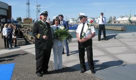 Pagerbti žuvę jūrininkai, jūros veteranai ir švyturiai