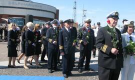 Pagerbti žuvę jūrininkai, jūros veteranai ir švyturiai