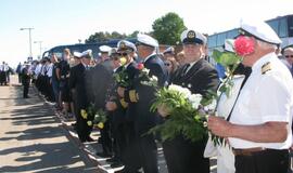 Pagerbti žuvę jūrininkai, jūros veteranai ir švyturiai