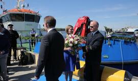 Pakrikštytas naujasis uosto direkcijos laivas „Naras“