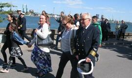 Pagerbti žuvę jūrininkai, jūros veteranai ir švyturiai