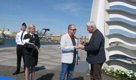 Pagerbti žuvę jūrininkai, jūros veteranai ir švyturiai