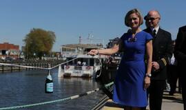 Pakrikštytas naujasis uosto direkcijos laivas „Naras“