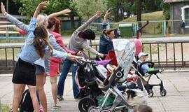 "Mamų fiesta": sportuoti galima bet kur