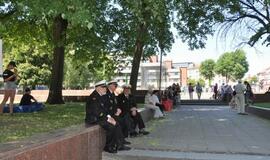 Klaipėdiečiai pasveikino NATO karius