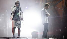 Roskildės festivalyje nuo scenos nukrito su grupe „Gorillaz“ koncertavęs reperis