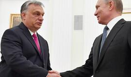 Su Vladimiru Putinu susitikęs Viktoras Orbanas kritikavo ES sankcijas Rusijai