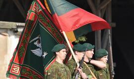 Piliavietėje - kovinės vėliavos pagerbimas