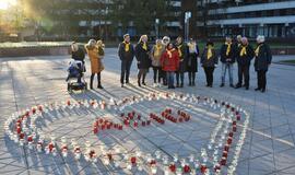 Sužibo žvakelės organų donorams pagerbti