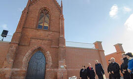 Duris atvėrė restauruota Tiškevičių koplyčia