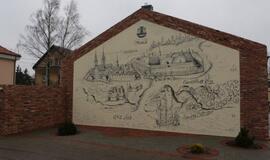 Panorama ant garažų sienos tapo žmonių traukos centru