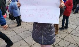 Mitingas prieš vaikų atiminėjimą