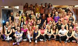 Klaipėdietės žiemą pasitiko zumbos ritmais