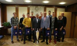 Pagerbti Klaipėdos "Amber Queen" tinklininkai