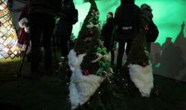 Bibliotekoje sužibo įspūdingos eglutės