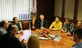 Pagerbti Klaipėdos "Amber Queen" tinklininkai