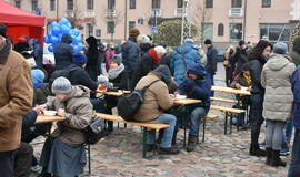 Maltiečiai Teatro aikštėje kvietė gerumo sriubos