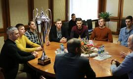 Pagerbti Klaipėdos "Amber Queen" tinklininkai