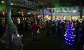 Bibliotekoje sužibo įspūdingos eglutės