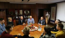 Pagerbti Klaipėdos "Amber Queen" tinklininkai