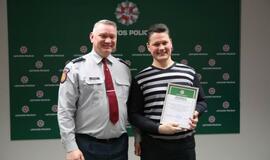 Pilietiškiems žmonėms – policijos padėkos