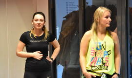 Klaipėdietės žiemą pasitiko zumbos ritmais