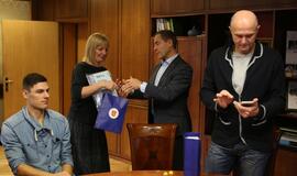 Pagerbti Klaipėdos "Amber Queen" tinklininkai