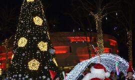 Palangoje suspindo tūkstančiai kalėdinių šviesų