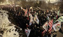 Vengrija: protestuotojai vėl išėjo į Budapešto gatves