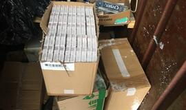 Laimikis - 11 991 pakelis kontrabandinių cigarečių